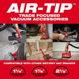 Milwaukee 49-90-2042 AIR-TIP Automotive Vacuum Accessory Set for Wet/Dry Vacuums (3-Piece) - 9