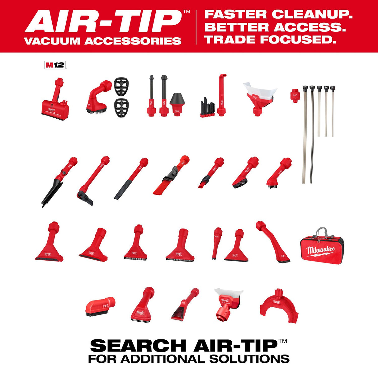Milwaukee 49-90-2044 AIR-TIP Compact Dust Collector Vacuum Accessory - 9