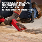Milwaukee 49-90-2047 AIR-TIP Debris Scraper Vacuum Attachment for Rigid Surface Debris Cleanup - 6