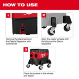 Milwaukee 49-90-2201 Caster Kit for Debris Separator - 5