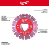 Milwaukee 49-93-7261 Diamond Blade for Green Concrete, 6 in. x .100 in., Triangular Arbor (1 Pack) - 3