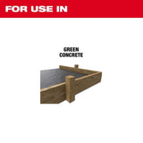 Milwaukee 49-93-7261 Diamond Blade for Green Concrete, 6 in. x .100 in., Triangular Arbor (1 Pack) - 4