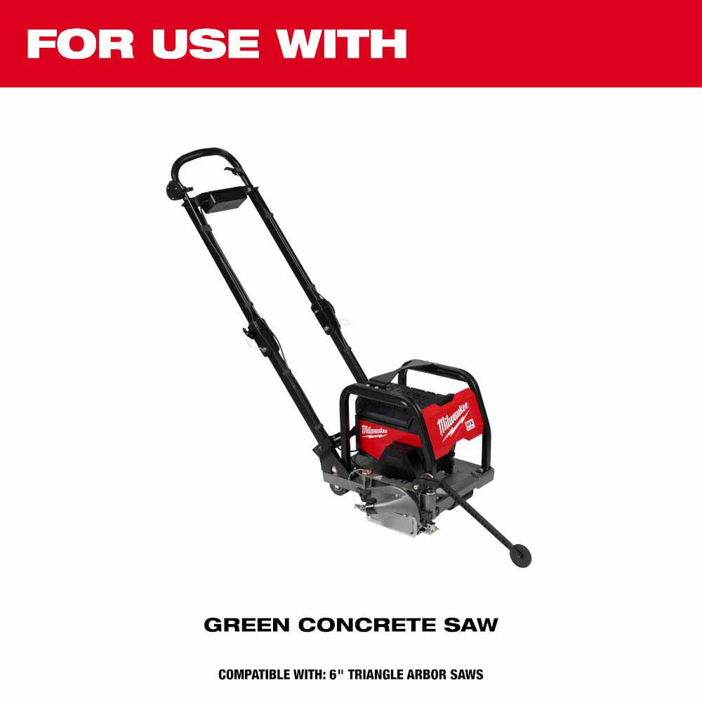 Milwaukee 49-93-7262 Green 6” x .100” Diamond Blade for Green Concrete - 4