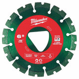 Milwaukee 49-93-7262 Green 6” x .100” Diamond Blade for Green Concrete - 5