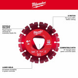 Milwaukee 49-93-7263 Red 6” x .100” Diamond Blade for Green Concrete - 2