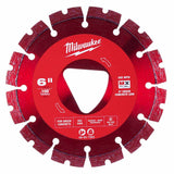 Milwaukee 49-93-7263 Red 6” x .100” Diamond Blade for Green Concrete - 4