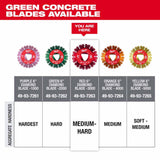 Milwaukee 49-93-7263 Red 6” x .100” Diamond Blade for Green Concrete - 6