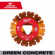 Milwaukee 49-93-7264 Orange 6” x .100” Diamond Blade for Green Concrete