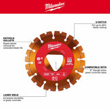 Milwaukee 49-93-7264 Orange 6” x .100” Diamond Blade for Green Concrete - 2