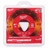 Milwaukee 49-93-7264 Orange 6” x .100” Diamond Blade for Green Concrete - 3