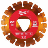 Milwaukee 49-93-7264 Orange 6” x .100” Diamond Blade for Green Concrete - 4