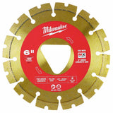 Milwaukee 49-93-7265 Yellow 6” x .100” Diamond Blade for Green Concrete - 4