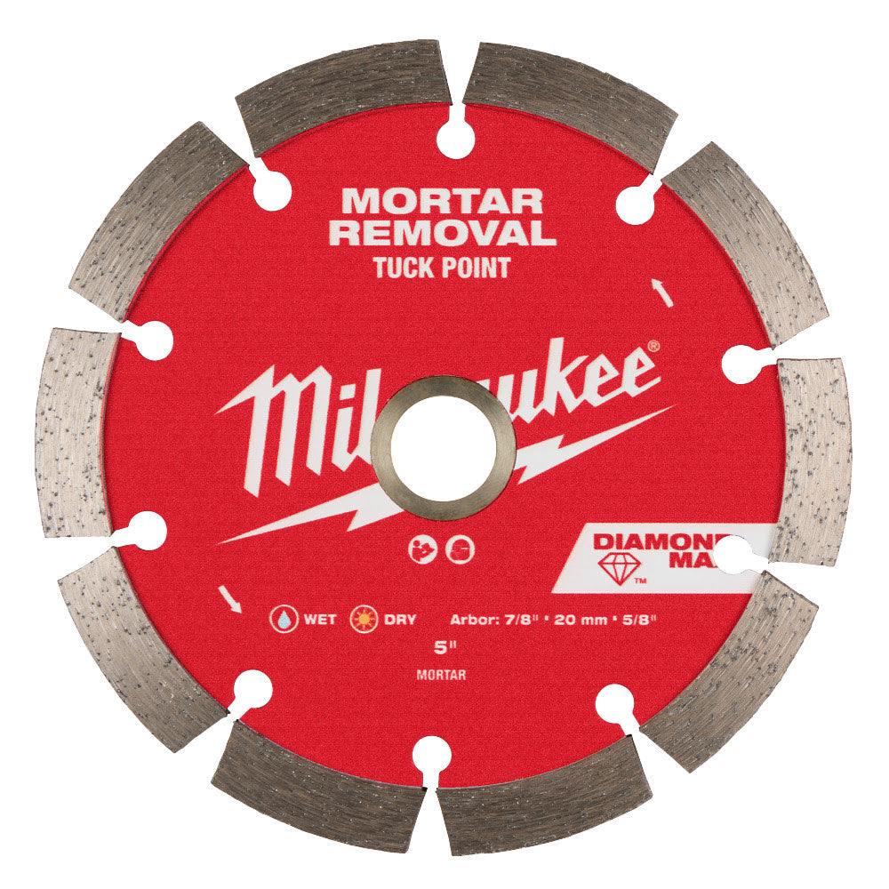 Milwaukee 49-93-7406 5" DIAMOND MAX Tuck Point Diamond Blade