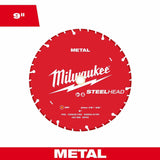 Milwaukee 49-93-7825 9” STEELHEAD Metal Cutting Diamond Blade - 3