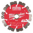 Milwaukee 49-93-9005 5" DIAMOND MAX Segmented Turbo, General Purpose Diamond Blade