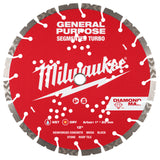 Milwaukee 49-93-9012 12" DIAMOND MAX Segmented Turbo, General Purpose Diamond Blade