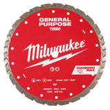 Milwaukee 49-93-9110 10" DIAMOND MAX Turbo, General Purpose Diamond Blade