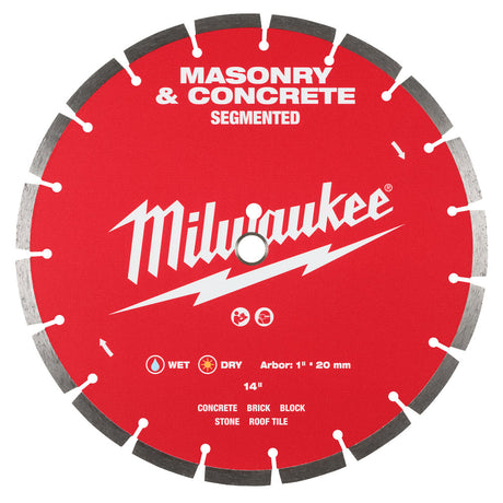 Milwaukee 49-93-9314 14" Segmented Masonry & Concrete Diamond Blade