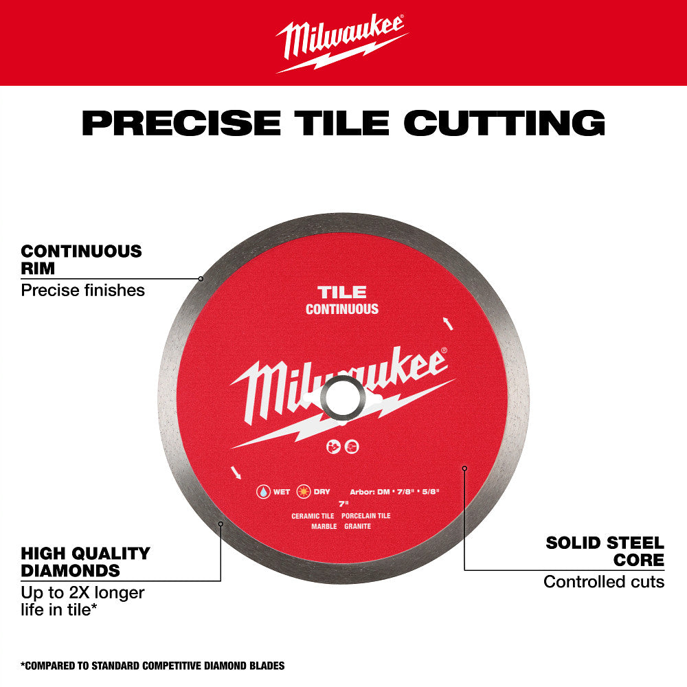 Milwaukee 49-93-9502 4" Continuous Tile Diamond Blade - 4