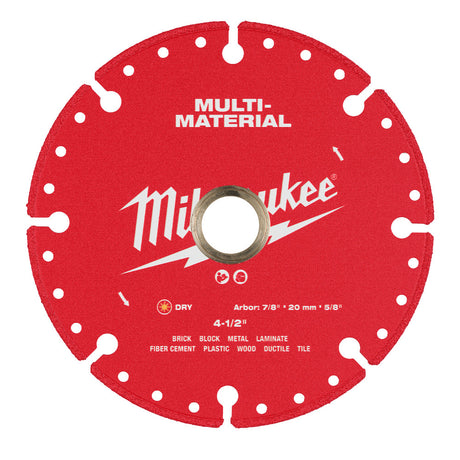 Milwaukee 49-93-9604 4.5" Multi-Material Diamond Blade