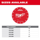 Milwaukee 49-93-9609 9" Multi-Material Diamond Blade - 6