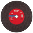 Milwaukee 49-94-0063 14 in. x 7/64 in. x 1 in. Metal Cut Off Wheel Type 1 (10 Pack)