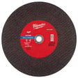 Milwaukee 49-94-0063 14 in. x 7/64 in. x 1 in. Metal Cut Off Wheel Type 1 (10 Pack)