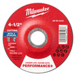 Milwaukee 49-94-0107 4-1/2 in. x 0.045 in. x 7/8 in. Performance+ Metal Cut Off Wheel Type 27