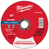 Milwaukee 49-94-0123 6 in x 0.045 in x 7/8 in Performance Plus Metal Cut-Off Wheel Type 1 (1 Wheel)