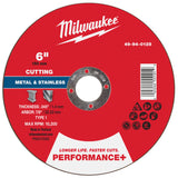 Milwaukee 49-94-0125 6 in. x 0.045 in. x 7/8 in. Performance Plus Metal Cut Off Wheel Type 1 (1 Each)
