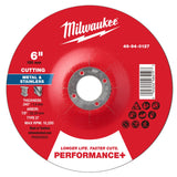 Milwaukee 49-94-0127 6 in. x 0.045 in. x 7/8 in. Performance Plus Metal Cut Off Wheel Type 27 (25 Pack)