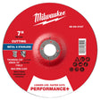 Milwaukee 49-94-0137 7 in. x 3/32 in. x 7/8 in. Performance Plus Metal Cut Off Wheel Type 27