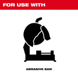 Milwaukee 49-94-0160 14 in x 7/64 in x 1 in Performance Plus Metal Cut Off Wheel Type 1 Stud Cutter (10 Pack) - 5