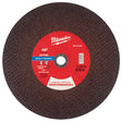 Milwaukee 49-94-0163 14 in. x 7/64 in. x 1 in. Performance+ Metal Cut Off Wheel Type 1