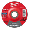 Milwaukee 49-94-0207 4-1/2 in. x 0.045 in. x 7/8 in. Ceramic+ Metal Cut-Off Wheel Type 27 for Angle Grinders