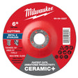 Milwaukee 49-94-0227 6 in x 0.045 in x 7/8 in Ceramic+ Metal Cut Off Wheel Type 27