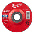 Milwaukee 49-94-0505 4-1/2 x 1/4 x 7/8 in Type 27 Metal Grinding Wheel