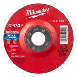 Milwaukee 49-94-0505 4-1/2 x 1/4 x 7/8 in Type 27 Metal Grinding Wheel