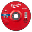 Milwaukee 49-94-0523 6 in. x 1/4 in. x 7/8 in. Type 27 Metal Grinding Wheel