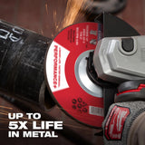 Milwaukee 49-94-0615 5 in. x 1/4 in. x 7/8 in. Performance Plus Metal Grinding Wheel Type 27 (1 Each) - 6