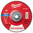 Milwaukee 49-94-0627 6 in. x 1/4 in. Type 27 Metal Grinding Wheel with 5/8-11 Hub