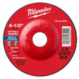 Milwaukee 49-94-0803 4-1/2 x 1/8 x 7/8 Dual Metal Cut and Grind Wheel Type 27