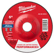 Milwaukee 49-94-0913 Performance+ Dual Metal Cut and Grind Wheel Type 27 5x1/8x7/8 in (1 Pack)