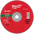 Milwaukee 49-94-1915 6-1/2 in. Type 1 DKO Masonry Cut Off Wheel 5/8 in. Arbor