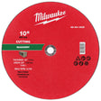 Milwaukee 49-94-1925 10 in x 1/8 in x 5/8 in Type 1 Masonry Cut Off Wheel