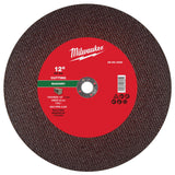 Milwaukee 49-94-1930 12 in. x 1/8 in. x 20mm Type 1 Masonry Cut Off Wheel