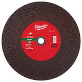 Milwaukee 49-94-1945 14 in. x 1/8 in. x 20mm Masonry Cut Off Wheel Type 1