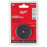 Milwaukee 49-94-2000 2" Metal Cut Off Wheel, 5-pack - 2