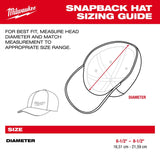 Milwaukee 505N GRIDIRON Snapback Trucker Hat Brown with Ripstop Polyester Front Panel - 6