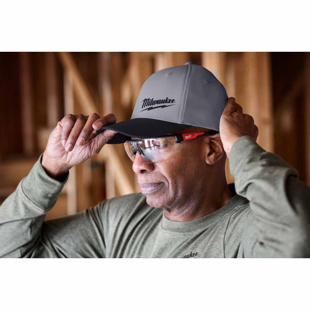 Milwaukee 507DG WORKSKIN  Performance Fitted Hat - Dark Gray - 6